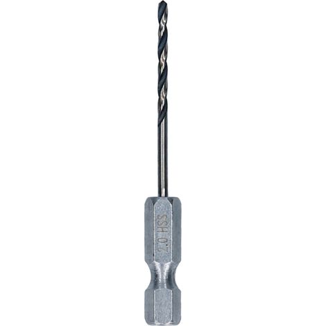 Bosch Metal HSS Twist Drill Bit 2 x 24 x 60 mm HEX 1/4"" Shank 2608577863 (1/5)