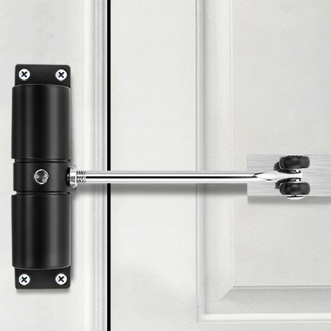 Cierrapuertas automático silencioso de aluminio para puertas de 20 a 40 kg, mecanismo de cierre seguro para el hogar, la oficina y el hotel. (1/5)