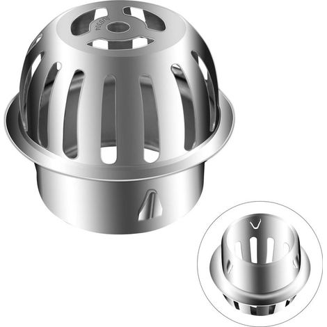 Stainless Steel Gutter Strainers Metal Edge Protectors to Help Keep Drain Clean 75mm (1/5)