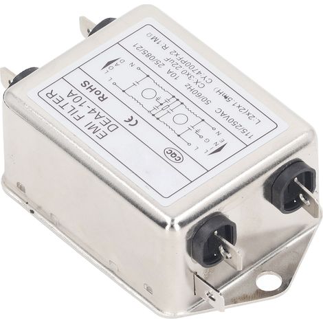 Filtre à courant alternatif DEA4-10A, purificateur d'air monophasé, 115 V/250 V, 50/60 Hz (1/5)