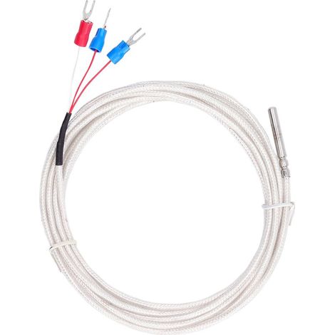 Sonde de température Pt100 étanche 3 fils, thermistance K pour régulateur thermostatique avec câble de 3 mètres (1/5)