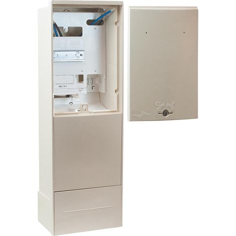 Michaud – Borne CIBE Type 2 serrure rectangle éclair – Monophasé – Panneau amovible – Indice de protection IP65 – Pour installations électriques (1/3)