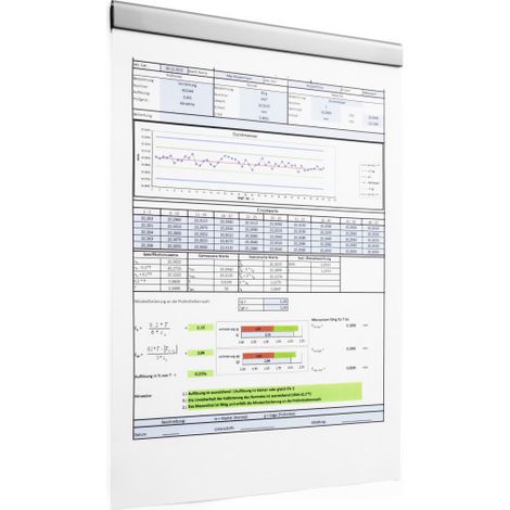 DURAFIX Rail 210 mm archivador Plata