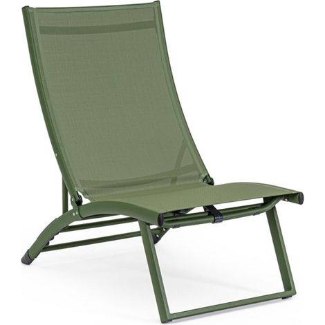 Poltrona Lounge reclinabile "Taylor" struttura in alluminio, da 53 x 166.5 x 90 cm -Whisper (1/4)