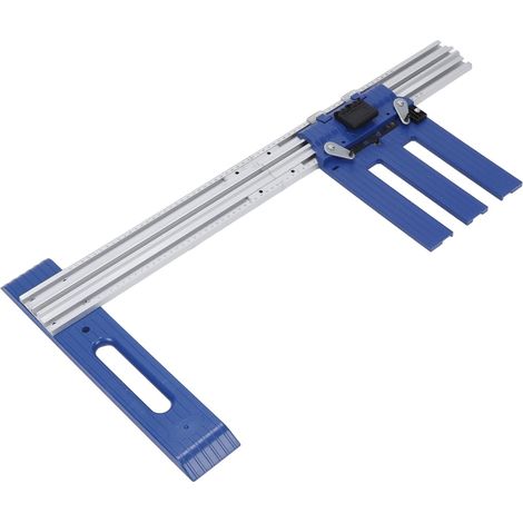 Guide de scie circulaire en alliage d'aluminium pour le travail du bois, guide de coupe de 0 à 65 cm