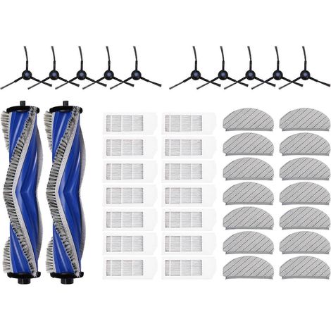 Pour aspirateur Ecovacs DEBOT N20 / N20 PLUS / N20 PRO PLUS : rouleau principal, brosse latérale, filtre HEPA, lingette de nettoyage et accessoires (1/5)