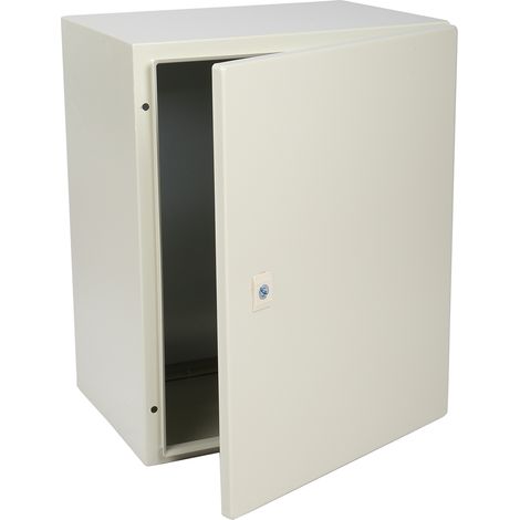 Coffret mural RS PRO en Acier RAL 7032 dim. ext. 400 x 500 x 300mm, IP66 ( Prix pour 1 ) (1/3)