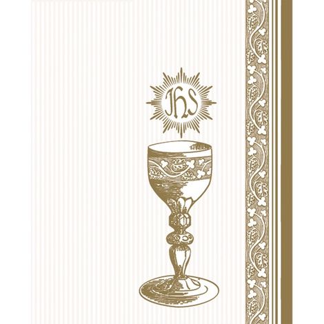 Serviettes 3 plis à motif de communion, 20 pièces.