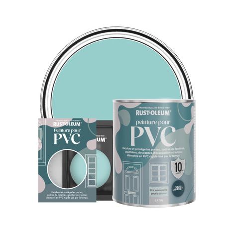 Peinture pour PVC, Finition Satinée - Bleu-vert (1/3)