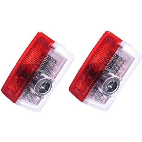 Ulisem2PCS Car LED Projecteur Liuer Ghost Shadow Logo Lampe 3D Voiture Lumière D'entrée D'éclairage Bienvenue laser Projecteur (1/4)