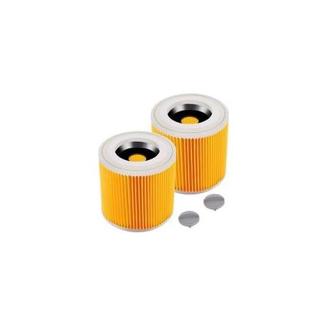 Lot de 2 filtres cartouche pour aspirateurs WD2, WD3, MV2, MV3 Filtre HEPA H12 pour purification d'air Installation rapide (1/5)
