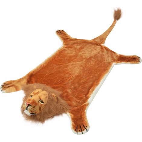 Tapis en peluche en forme de lion 205 cm Marron DEC024174 (1/4)