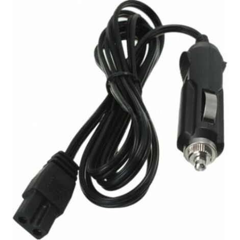 Câble d'alimentation mini frigo voiture, 12 V, 2 m, noir, cordon adaptateur pour réfrigérateur portable