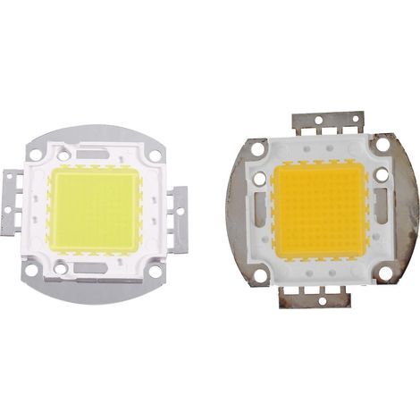 Pack of 2 LED bulbs, 100W, 7500lm, integrated high-power spotlight, white and warm white, self-assembly required (1/5)