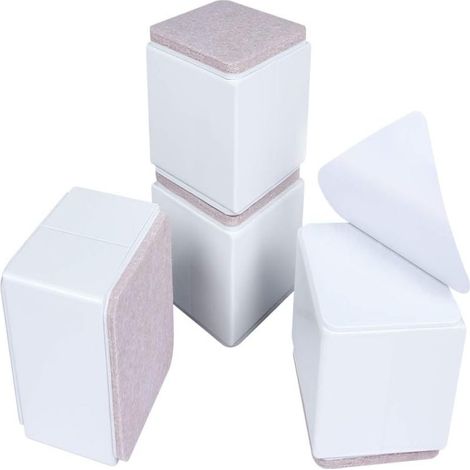 Patas autoadhesivas para camas y muebles, patas para muebles, patas de acero para camas o muebles pesados, patas autoadhesivas para sillas y mesas. (1/5)