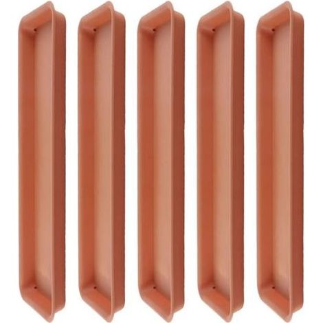 Set di sottovasi rettangolari: Rosso Ideale (1/5)