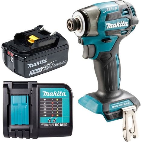 Makita DTD173Z 18v LXT Brushless Cordless Compact Impact Driver - 1 x 3.0ah Batt (1/5)