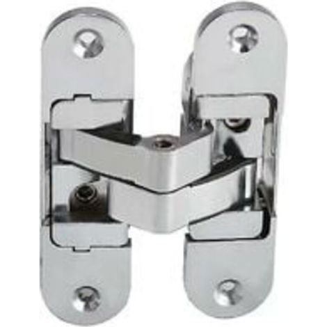 Invisible 3D hinge. Satin stainless steel. 2 pieces, 2395mm (left and right) (1/4)
