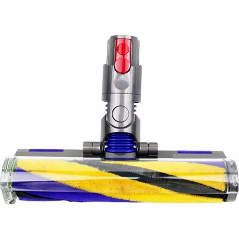 Brosse à Rouleau Doux avec Éclairage LED Vert pour Aspirateur Sans Fil V10 Slim/V12 - Tête de Rechange pour Sols Durs, Rotation 180° et 90° (1/4)