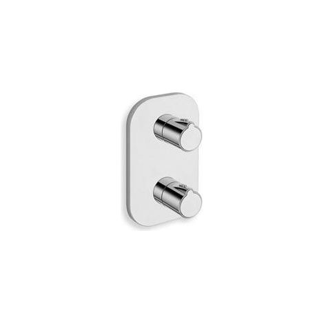 Facade thermostatique douche encastré NEW DAY Chromé (1 sortie) - Cristina Ondyna XE85151 (1/2)