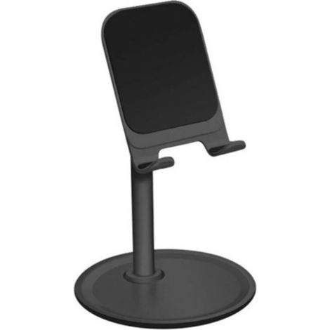 Lot de 2 Support téléphone, Réglable 5-45 degrés, Alliage aluminium, Coussinet silicone, Bureau Salon (1/5)