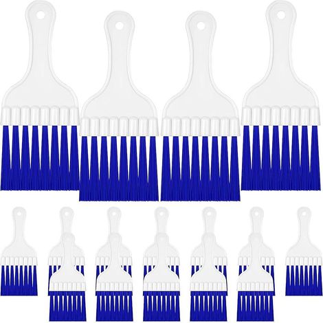 Lot de 16 brosses de nettoyage pour condenseur de climatiseur, brosse pour serpentin de réfrigérateur, brosse de nettoyage pour serpentin de CVC, petite brosse (1/5)
