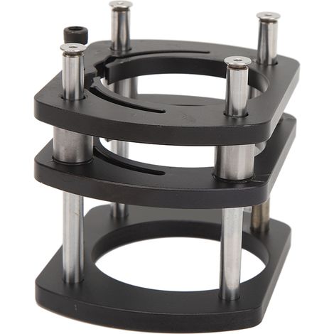 Beschnittmaschine, Hubtisch, Aluminiumlegierungsgestell, Fräs-Hebesystem mit 4 Spannbacken, schwarz (1/5)