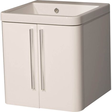 Mobile Lavatoio Sospeso 50,5x50,5x56 cm 2 Ante Montegrappa Novella Dipiù Bianco (1/5)