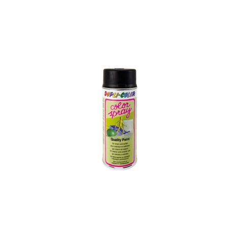 Spray de peinture synthétique DUPLI-COLOR, noir mat, 400 ml