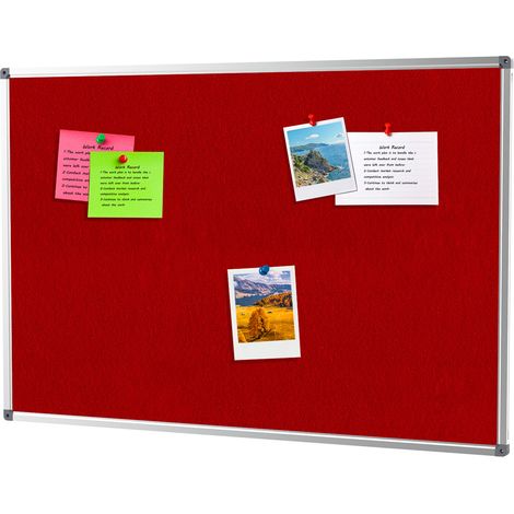 Pinnwand aus Filz - 60x90 cm - Rot (1/5)