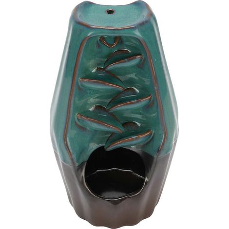 Wasserfall-Rückfluss-Räucherstäbchenhalter, innovativer Keramik-Rückfluss-Aromatherapie-Ofenornament für Zuhause