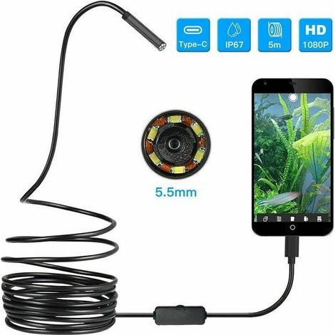 Cámara de inspección endoscópica inalámbrica HD 1080p WiFi (5 m) (1/5)