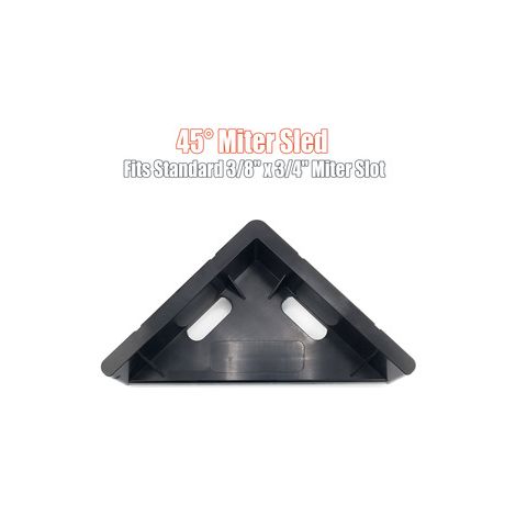 Lot de 2 chariots de coupe à 45° pour scie sur table – Guide d’onglet réglable – Accessoire pour réaliser des coupes d’angle précises (1/4)