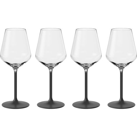 Verre à Vin Blanc Set 4 Pièces Transparent, Service à Vin Blanc, Ensemble de Verres, Set de Verres, Cristallin (1/5)