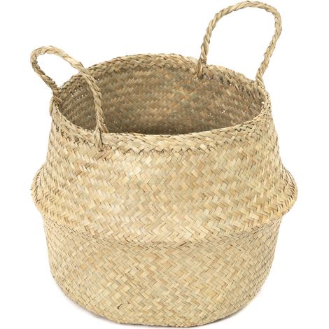 Panier de rangement naturel Belly M - COMPACTOR - 35 x 35 x H.32 cm - Naturel (1/5)