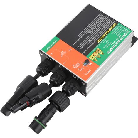 Onduleur solaire MPPT raccordé au réseau, à onde sinusoïdale pure, en alliage d'aluminium, micro-onduleur solaire raccordé au réseau AC120V 150W (1/5)