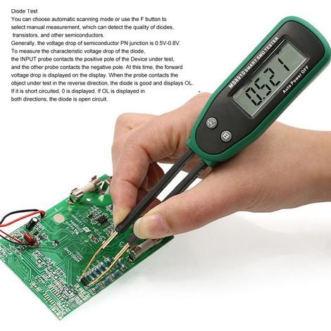 Testeur SMD intelligent, diode, résistance, condensateur, pince numérique, analyseur de composants électroniques (1/5)