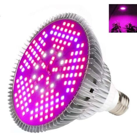 24-W-LED-Pflanzenlampe, Hochleistungs-E27-Vollspektrum-Panel mit 200 LEDs für Hydrokultur-Gewächshäuser, blühende Topfpflanzen und Indoor-Pflanzenbeleuchtung (1/5)