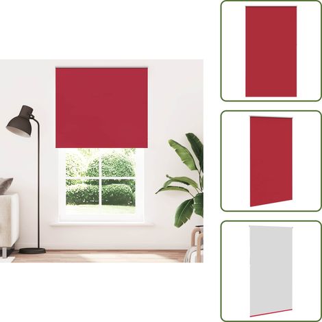 vidaXL Verdunkelungsrollo Rot 135x230cm Stoffbreite 131,6cm Polyester (1/5)