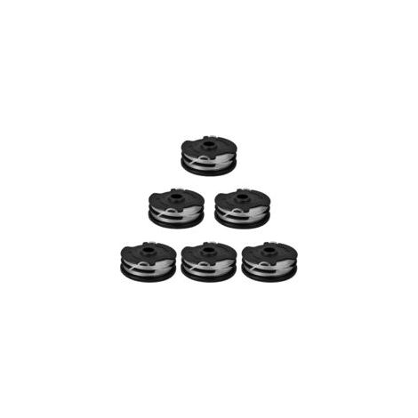 Set di 6 taglia-rocchetto per filo da taglio in nylon per decespugliatore Parkside, compatibile con LIDL Parkside PRT 550 A1/A3, PRTA 20-Li A1/B2/C3, PRT 300 A1 - 10 m ⌀1,6 mm - Crezuo