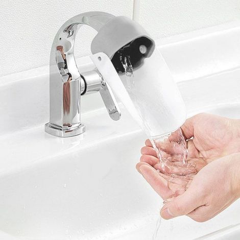 Rallonge De Robinet - Bec Incurvé Anti-Éclaboussures - Pour Lavabo Cuisine Salle De Bain - 1 Pièce (1/4)