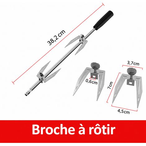 Ensemble de fourches à poulet avec poignée pour barbecue et rôtisserie 400 g – Livraison gratuite