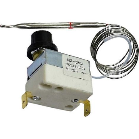 Limiteur de température pour four électrique et friteuse, protection 280°C, interrupteur de réarmement manuel, machine à rouleaux de riz, régulateur de température pour gril électrique ( ) (1/2)