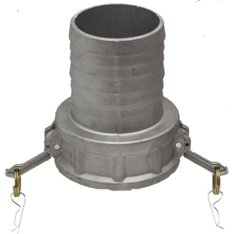 Tappo terminale a C Ø 76 mm 8 bar in alluminio per tubo di irrigazione a goccia da giardino 0431415