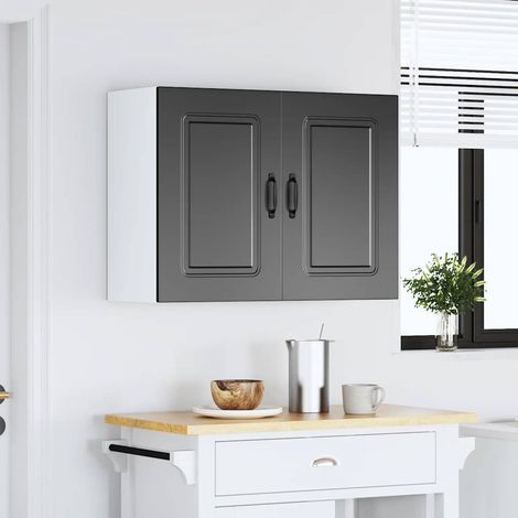 Maison Exclusive - Pensile da Cucina Kalmar Nero in Legno Multistrato (1/5)