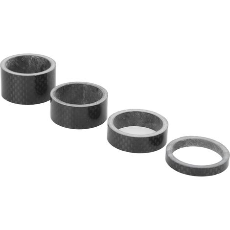 Komplettes Lenkkopfscheiben-Set aus Carbonfaser für Fahrräder, Gabelschaft-Distanzstücke, passend für 1,1-Zoll-Gabeln, 4-teiliges Set (1/5)