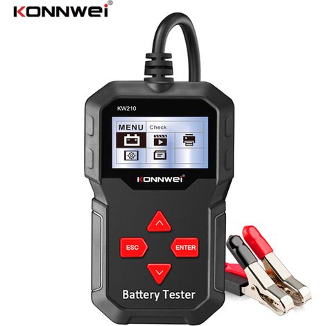 KW210 12V Kfz-Batterietester, mehrsprachiger digitaler Analysator