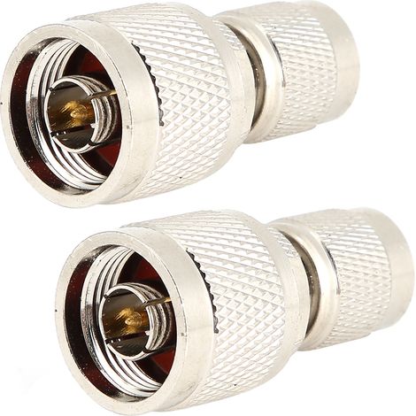 2 connecteurs mâles 50 ohms adaptateur droit N mâle vers TNC mâle pour antennes radios diffusion (1/5)