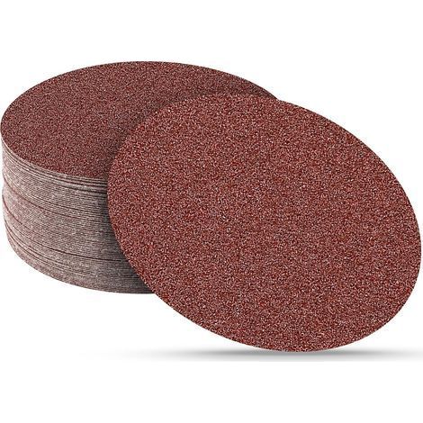 30 Pièces Disque de Ponçage, 180 mm Rond Disques Abrasifs à Non Trous Papier Poncer à Grain 40 pour Ponceuse Murale Girafe (1/5)
