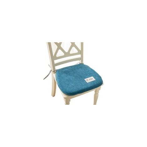 Galette de chaise lavable antidérapante – Lot de 2 coussins de chaise en mousse à mémoire – Housse zippée pour nettoyage facile – 36x38x4.5cm